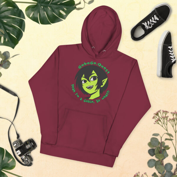 Gobogo.Quest Logo - Im a Goblin Unisex Hoodie - Image 3