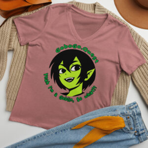 GoboGo.Quest Logo - I'm a Goblin -Women’s relaxed v-neck t-shirt